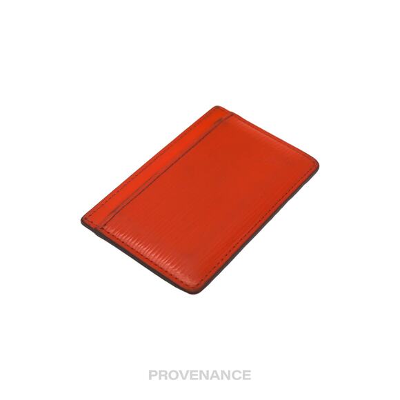 🔴 Louis Vuitton Card Holder Wallet - Orange Epi Leather - Picture 5 of 9
